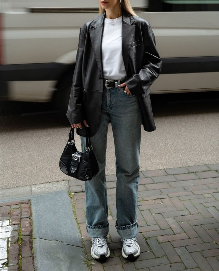 111530 - More About: 90s Leather Jacket (PU)