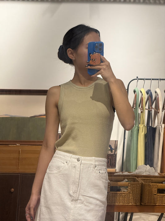 111528 - Earthy Ribbed Tank Top
