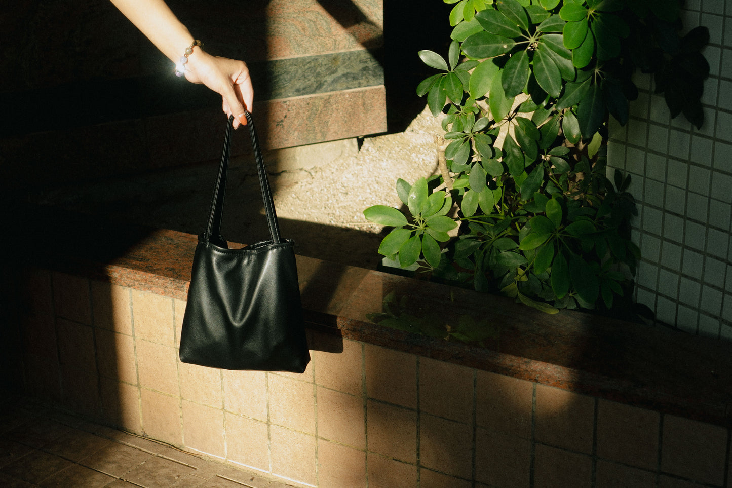 Small Tea-bag - PU Leather Black