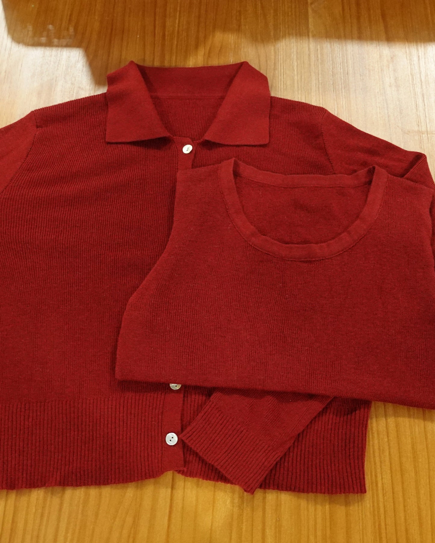 111505 Twins Cardigan & Tank Top