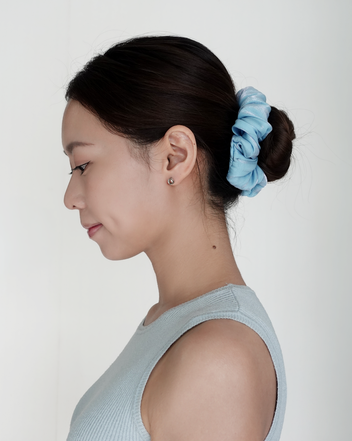 Icy Blue Scrunchie