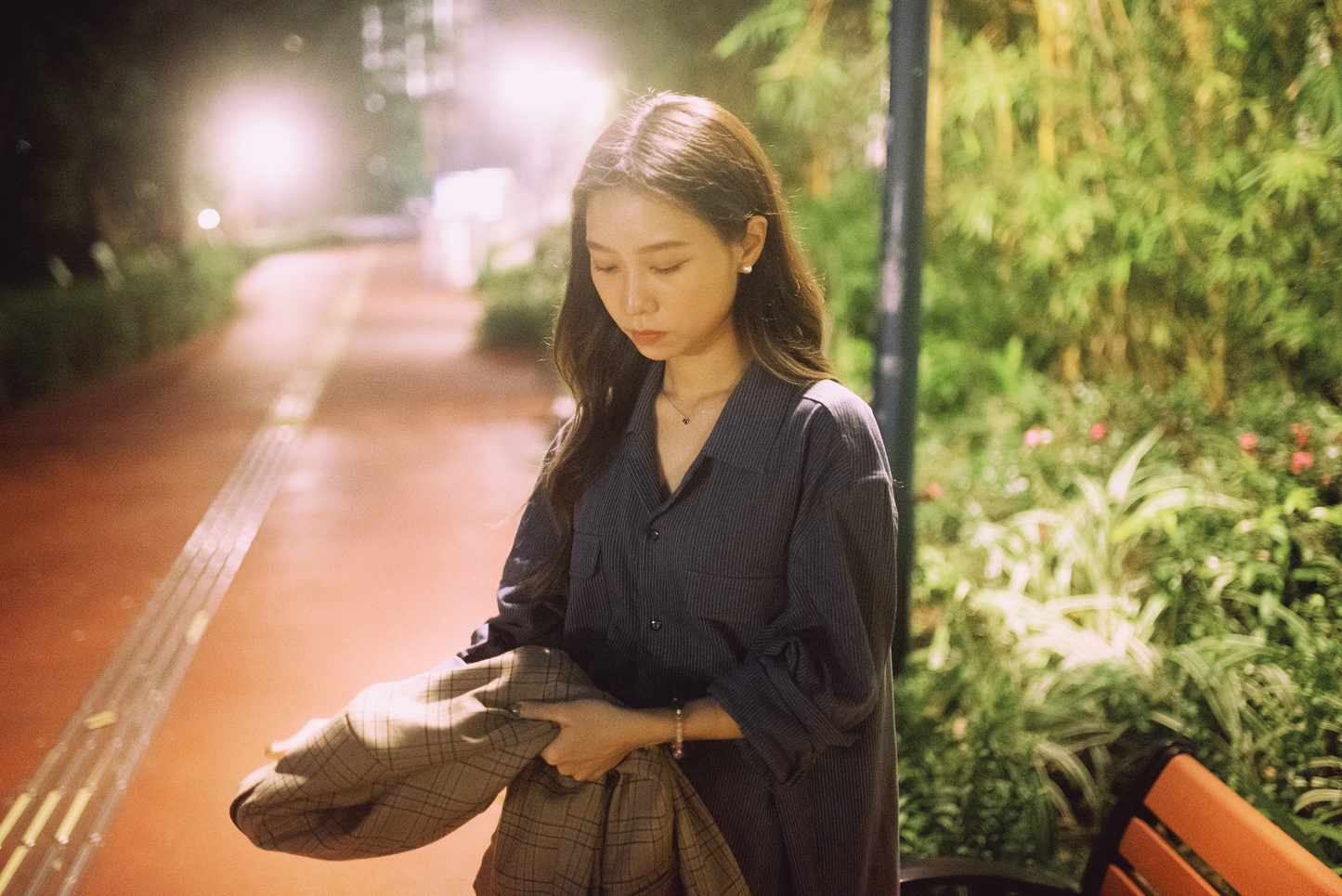 Lia Pocket Shirt - Striped Navy
