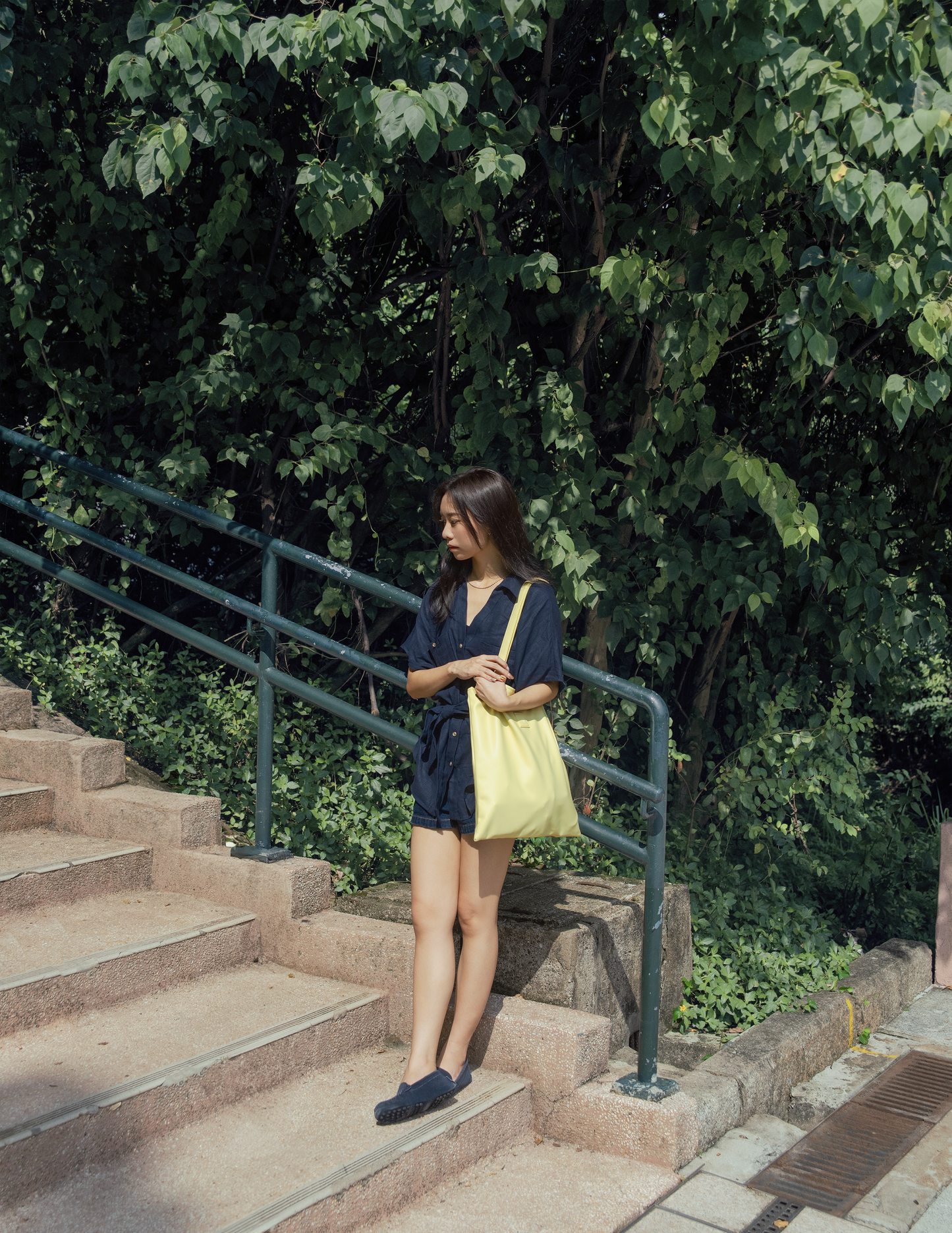 Sq.Tote - PU leather Butter