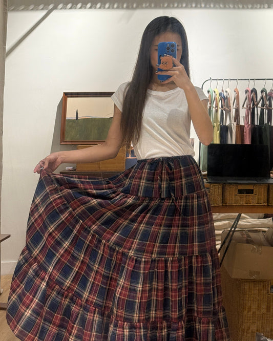 111524 - Cottagecore Tier Maxi Skirt
