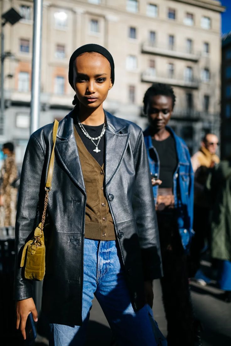 111530 - More About: 90s Leather Jacket (PU)