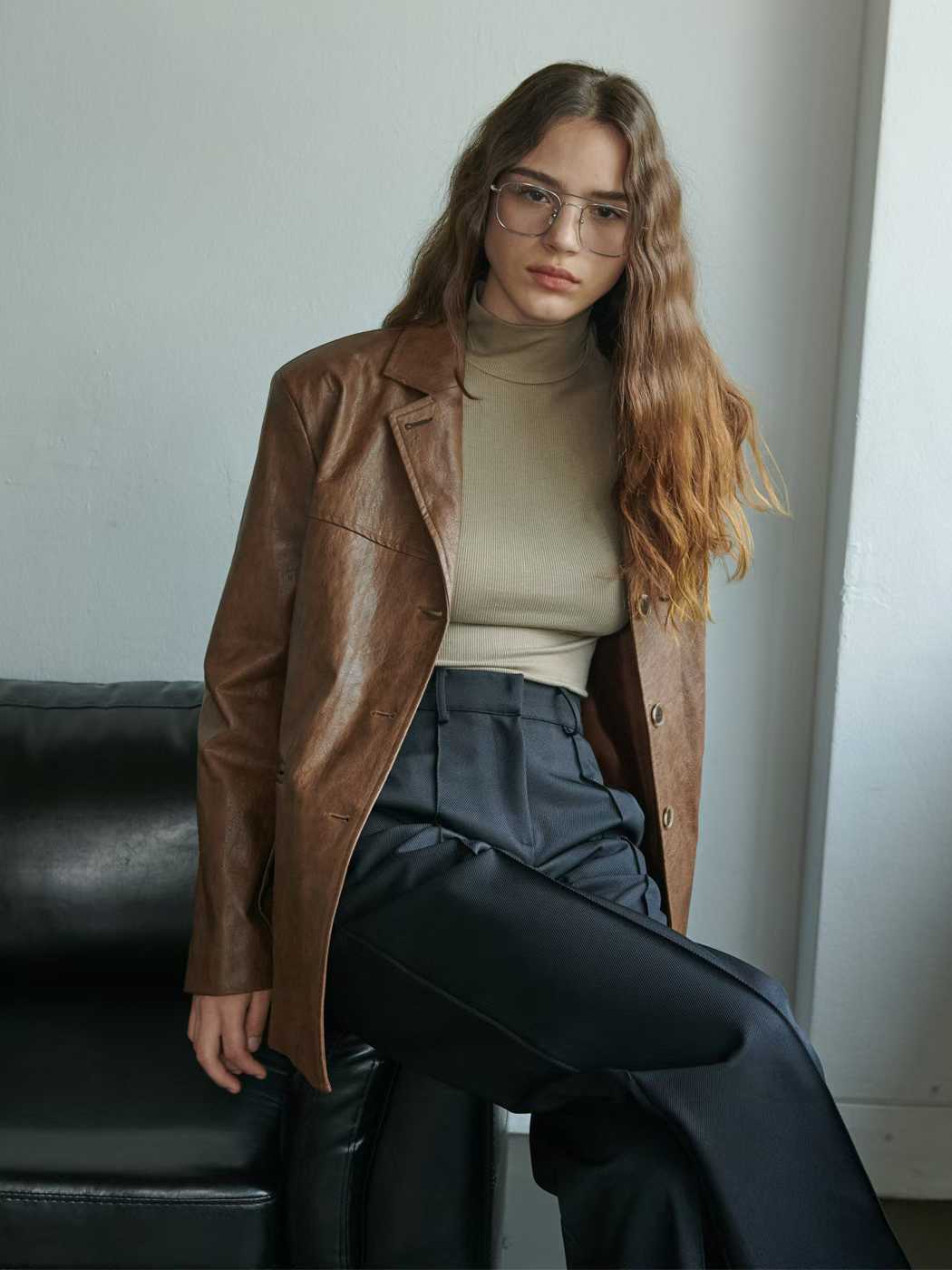 111530 - 90s Leather Jacket (PU)