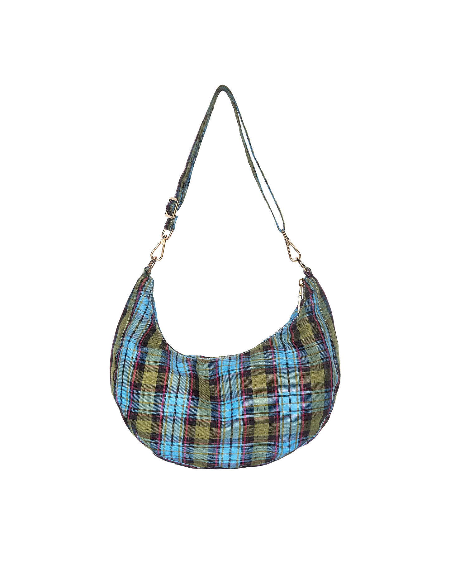 Croiss-Ant-Your-Body Bag - Blue Joyful Checkered