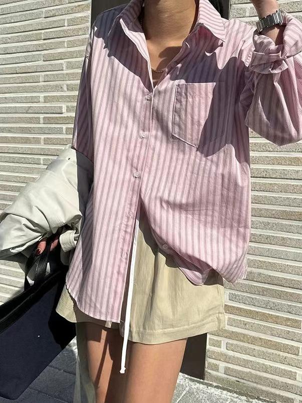 111511 Striped Collar Shirt