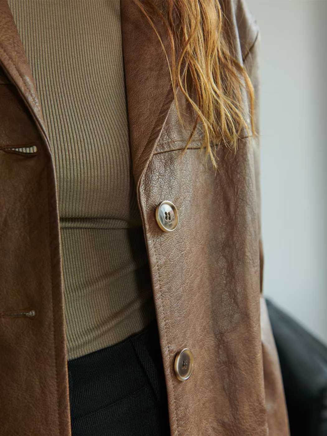 111530 - 90s Leather Jacket (PU)