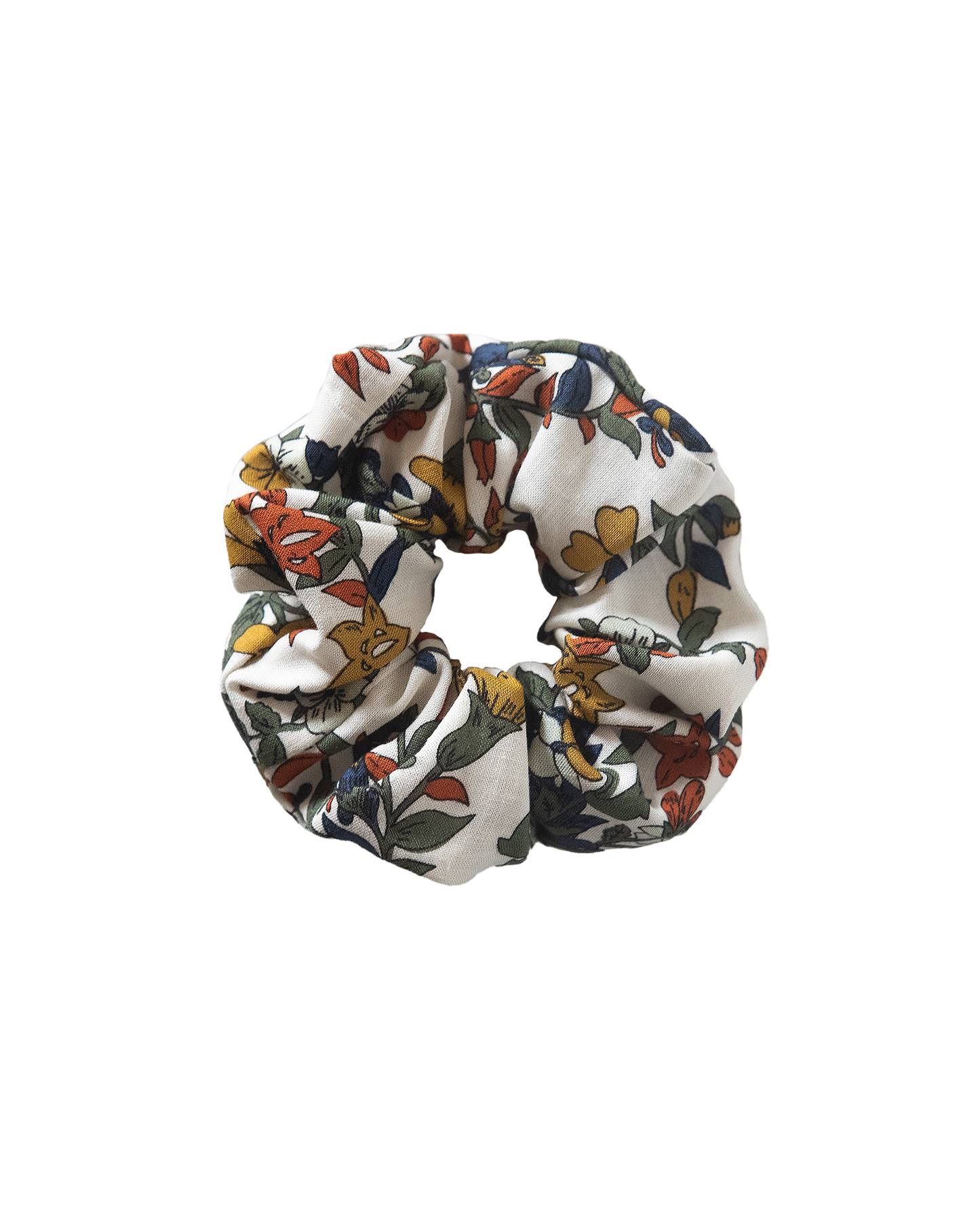 Vintage Floral Scrunchie