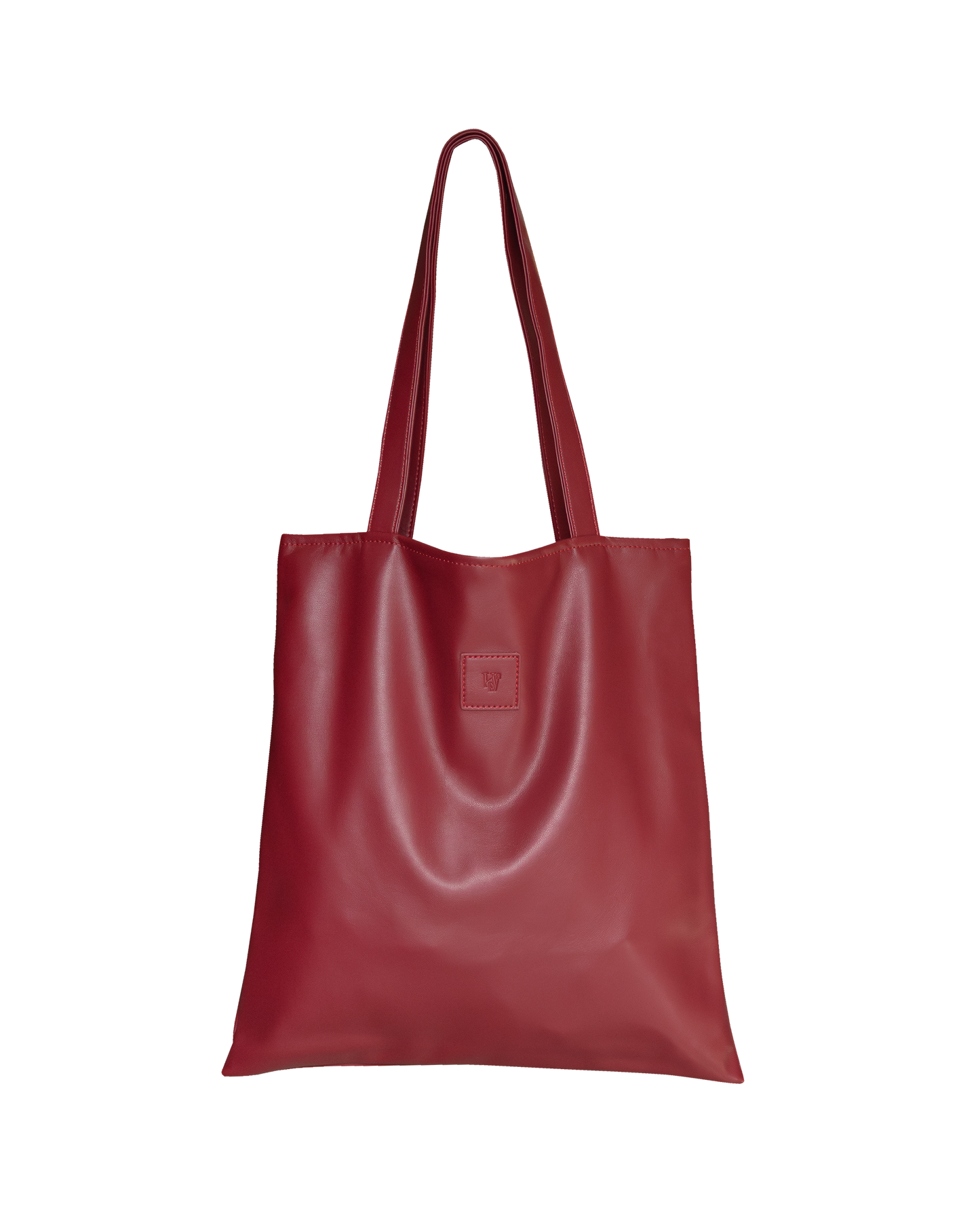 Sq.Tote - PU leather Wine