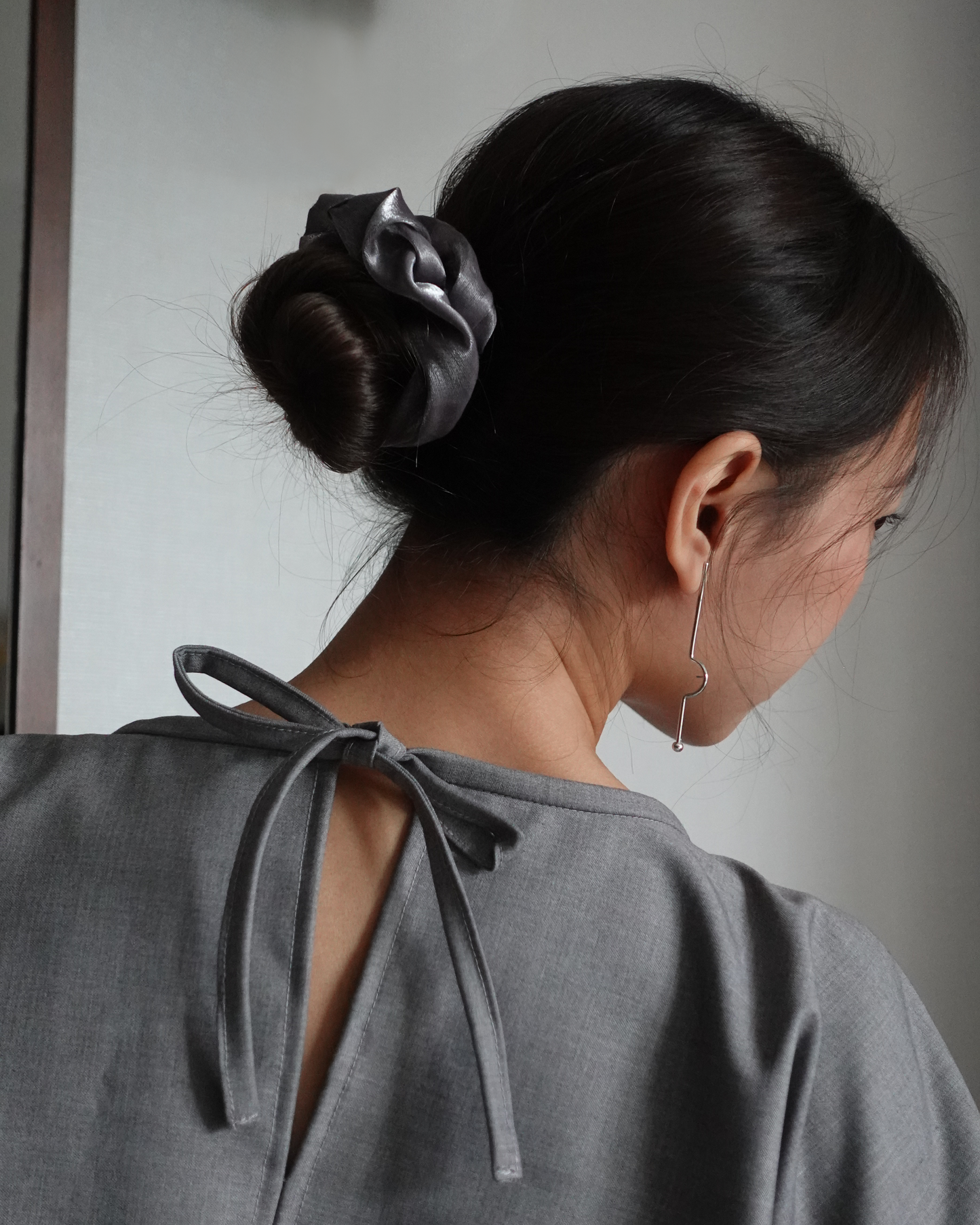 Galaxy Grey Scrunchie