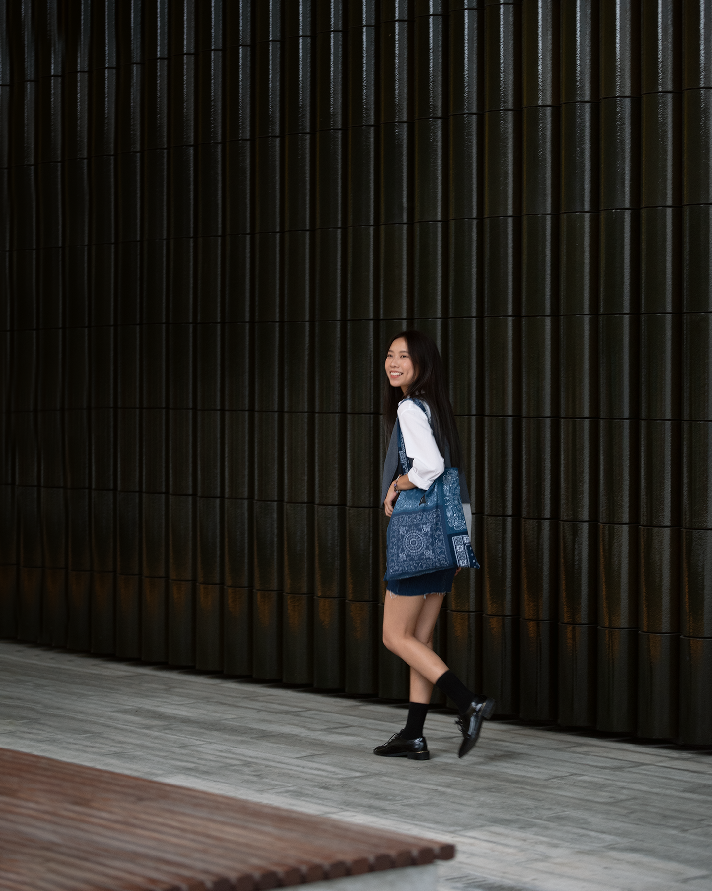 Square Tote - Blue Totem Ver.2