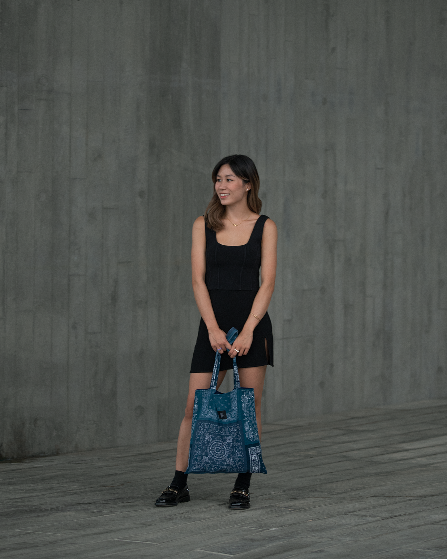 Square Tote - Blue Totem Ver.2