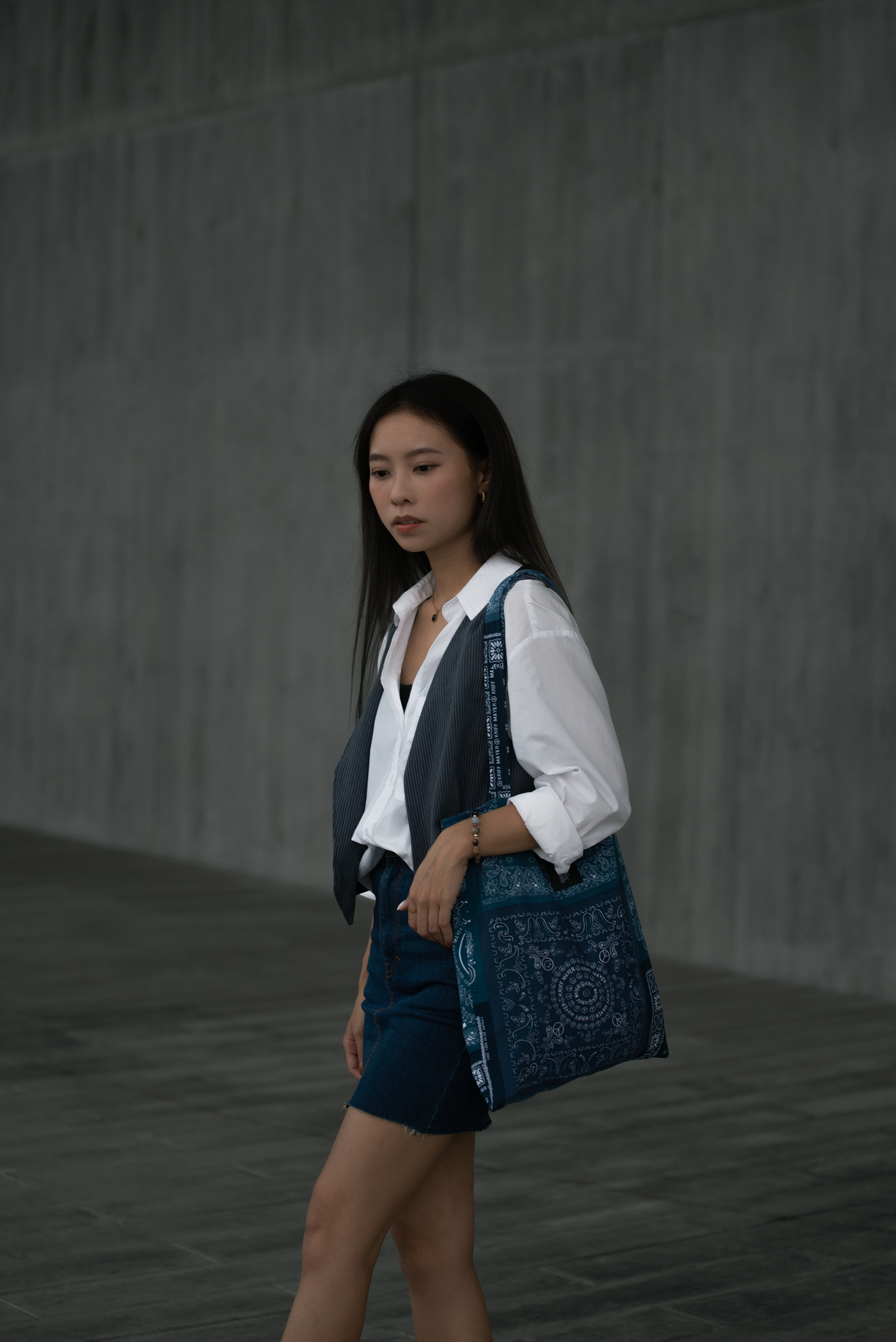 Square Tote - Blue Totem Ver.2