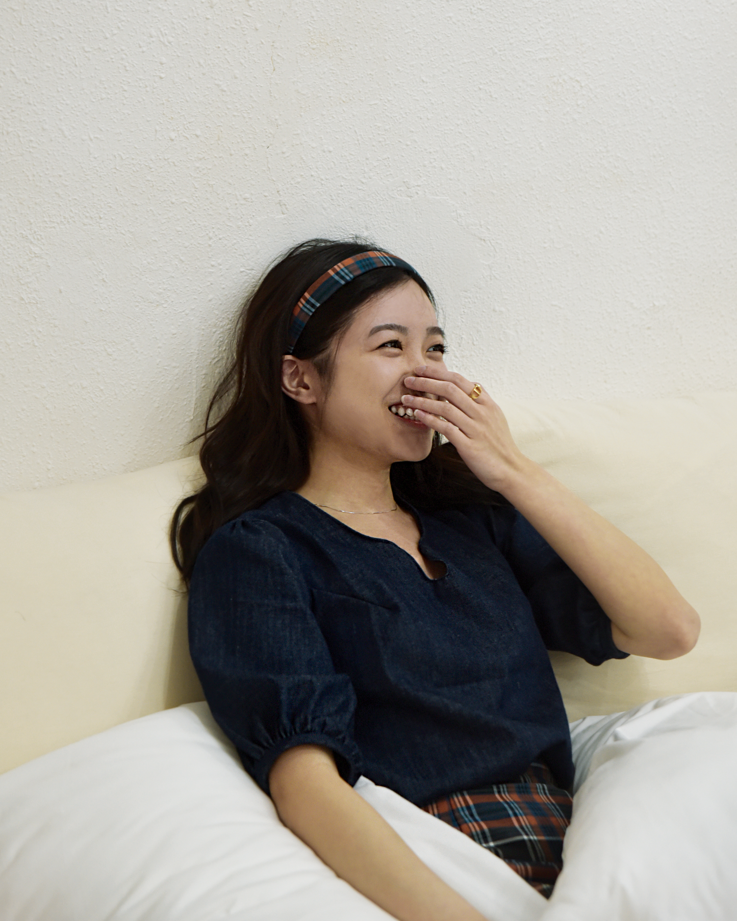 Orange Checkered Headband