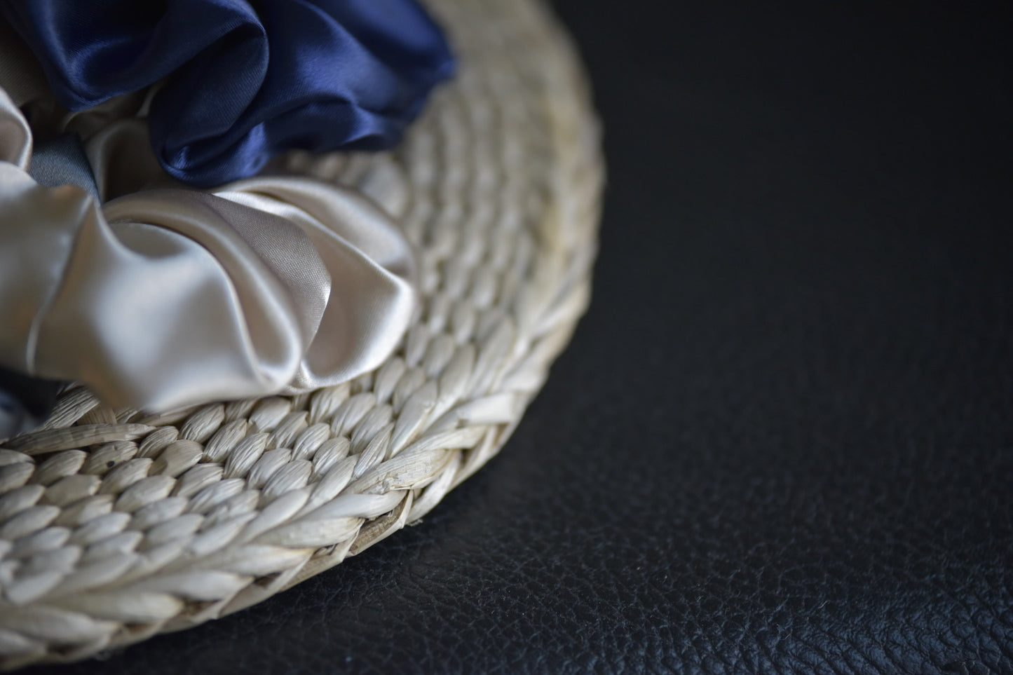 Silk-like Champagne Scrunchie