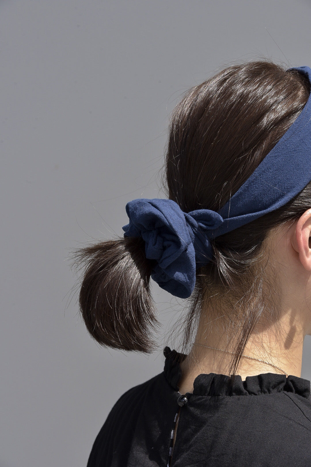 Donald Blue Scrunchie