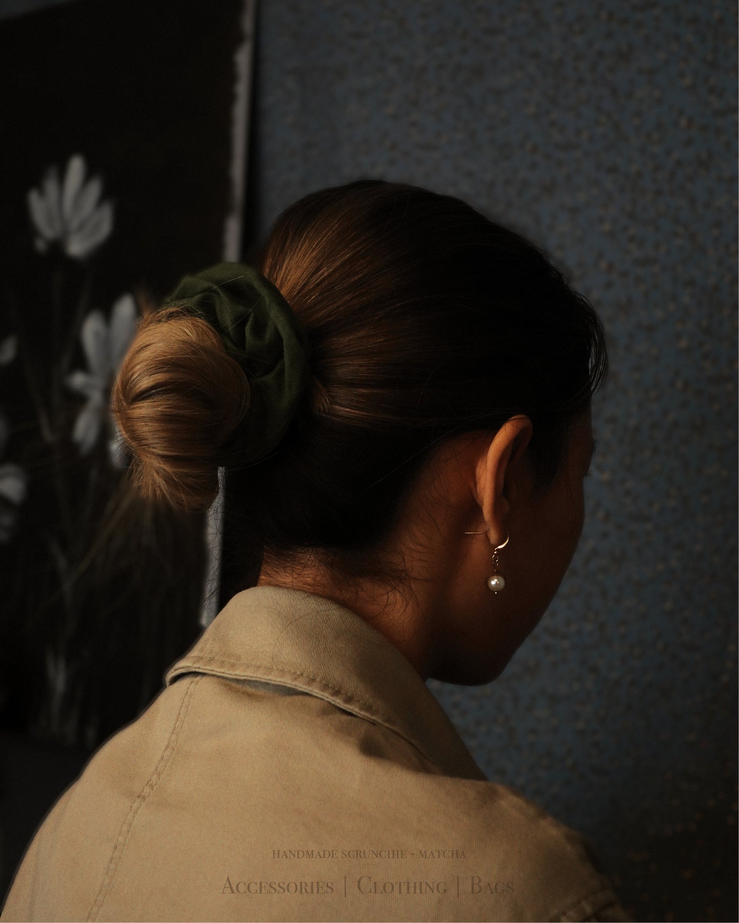 Matcha Scrunchie