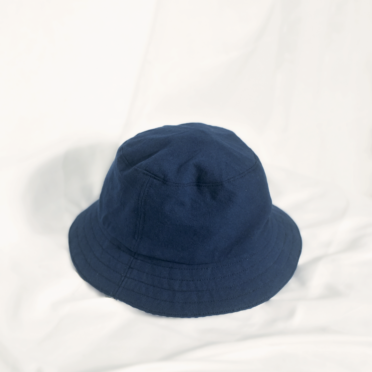 2-Sided Bucket Hat - Navy Gingham