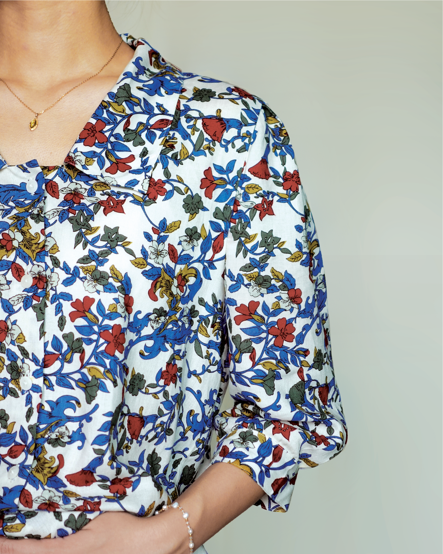 Loose Fit Shirt - Vintage Floral