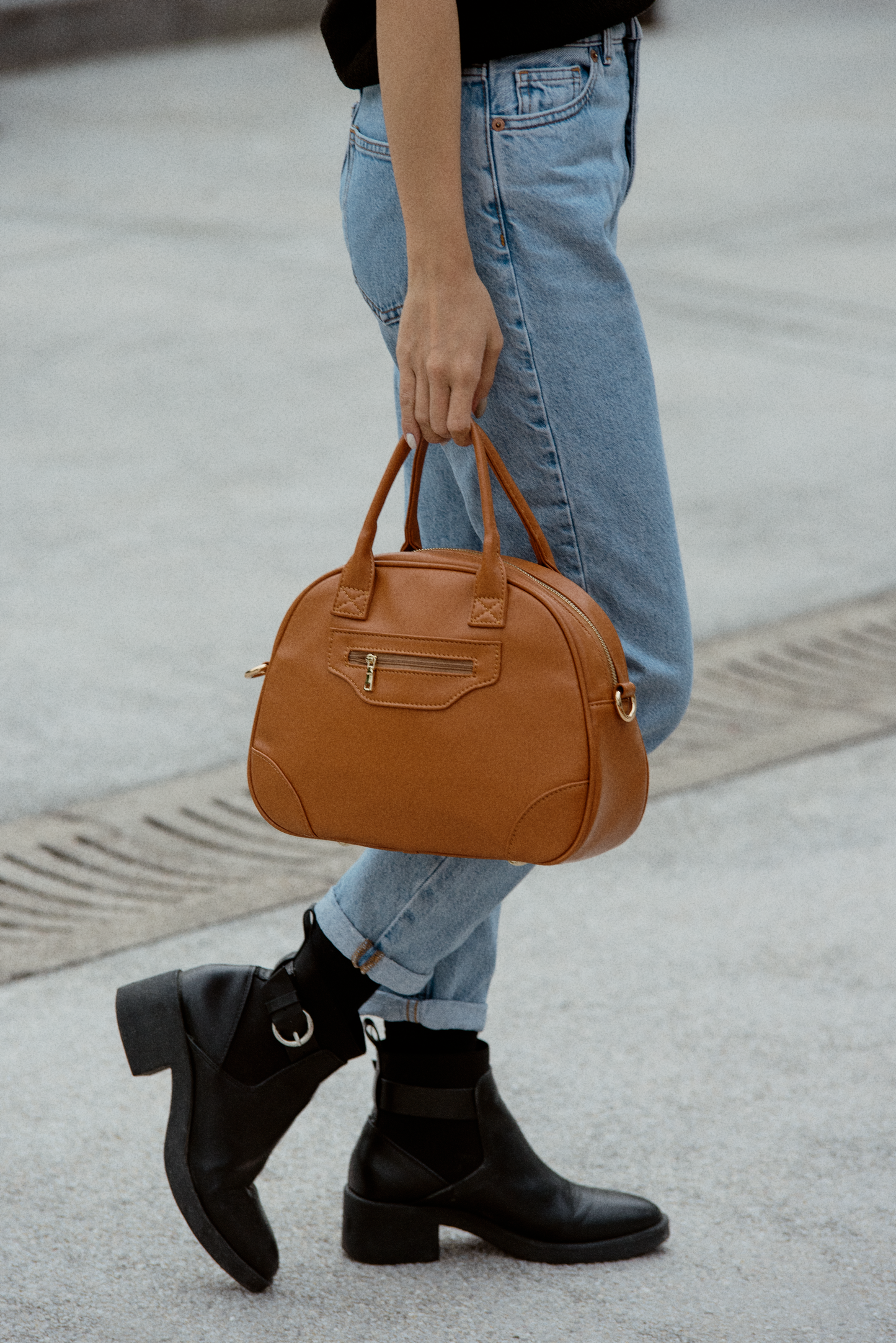 Bread Bag - Pu Leather Salted Caramel