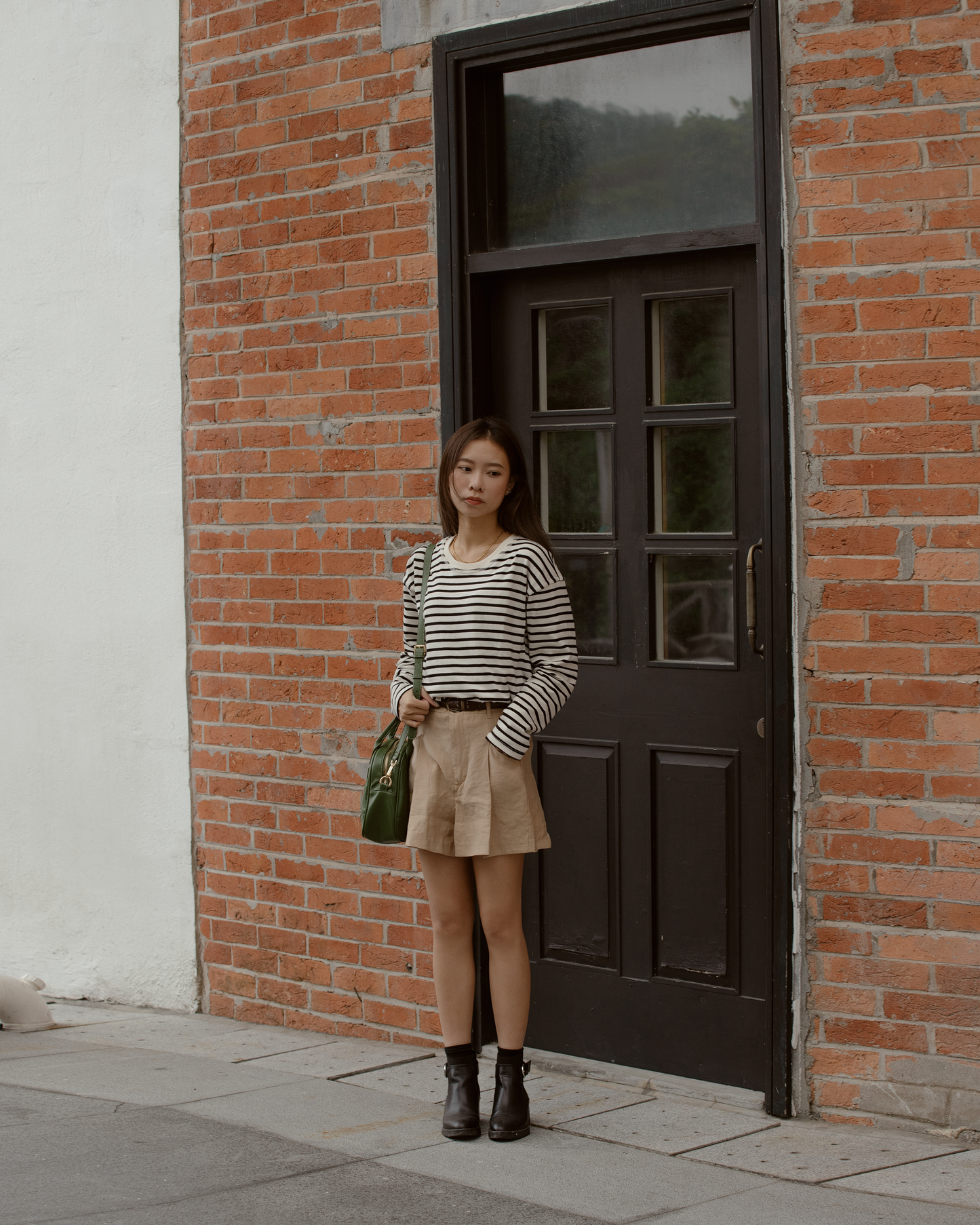 Bread Bag - Pu Leather Olive Army