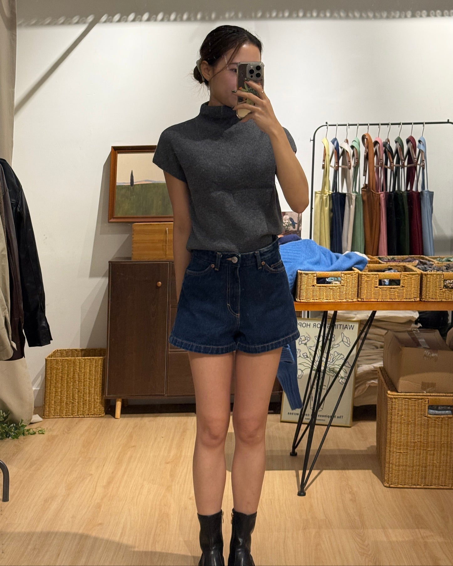 111556 - Turtleneck Cashmere Wool Top