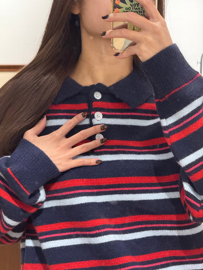 111552 - British Rugby Collar Knit