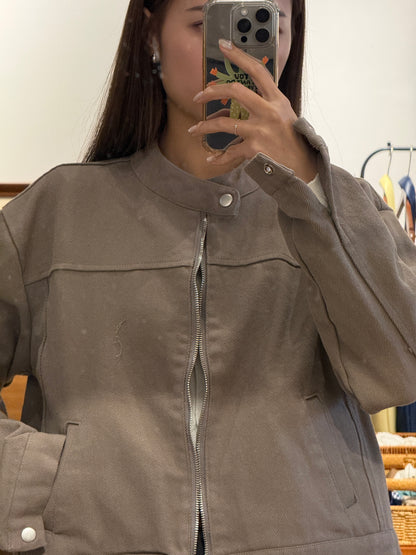 111555 - Washed Biker Jacket