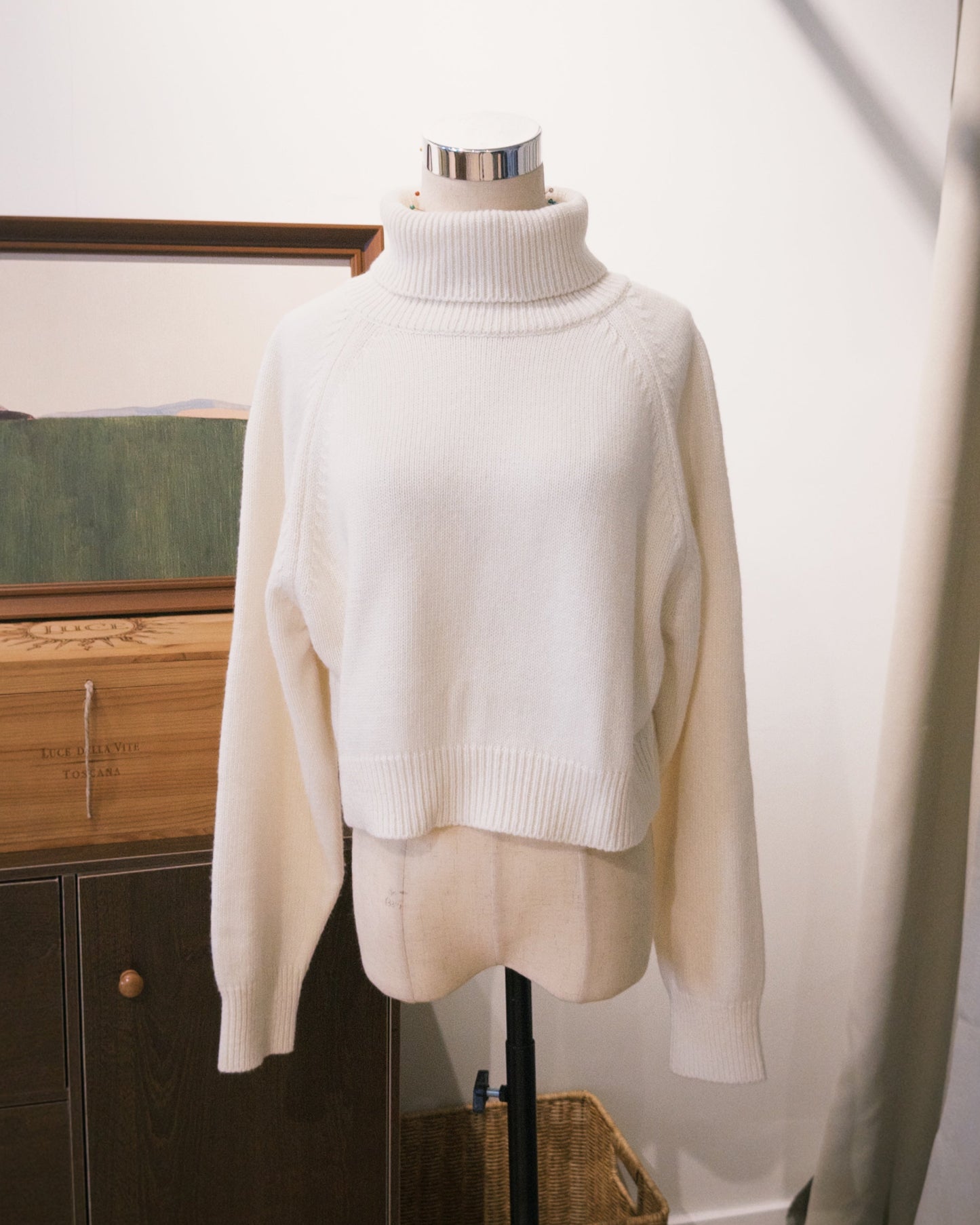 111559 - Wool Turtleneck Raglan Knit
