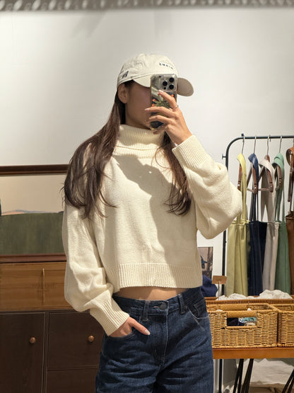 111559 - Wool Turtleneck Raglan Knit