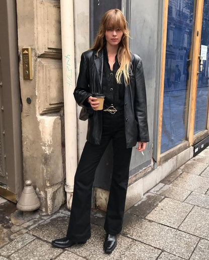 111530 - More About: 90s Leather Jacket (PU)