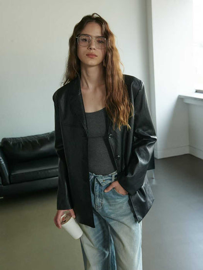 111530 - 90s Leather Jacket (PU)