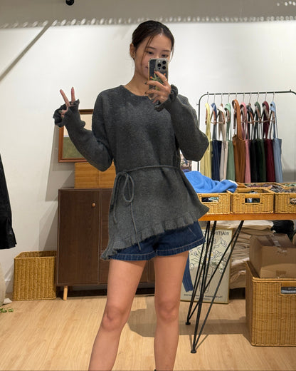 111557 - Strap Set Frill Knit