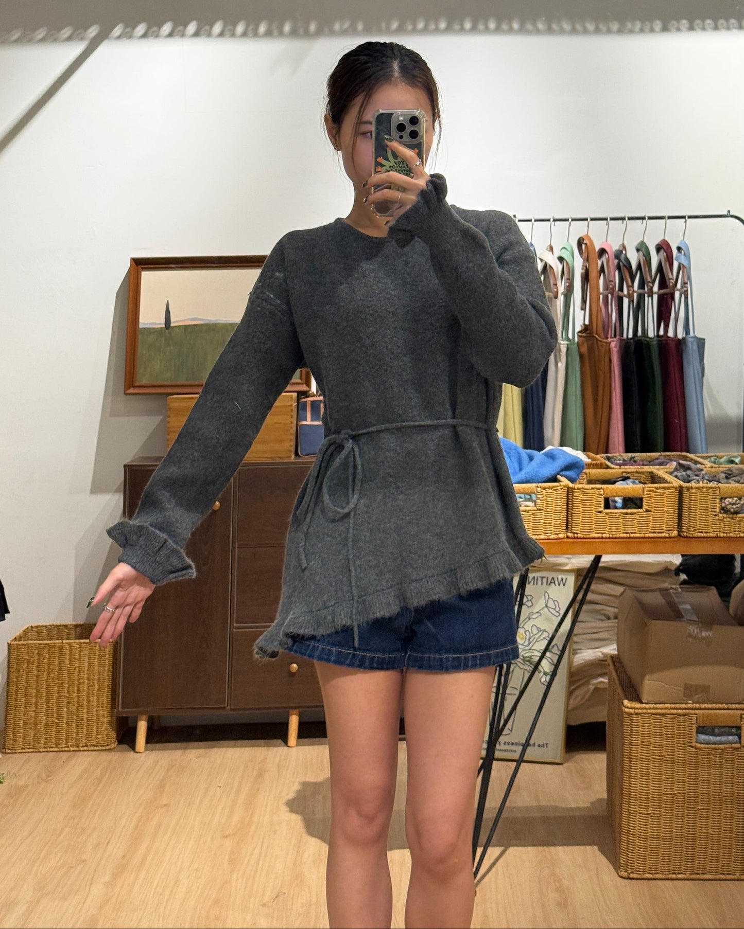 111557 - Strap Set Frill Knit