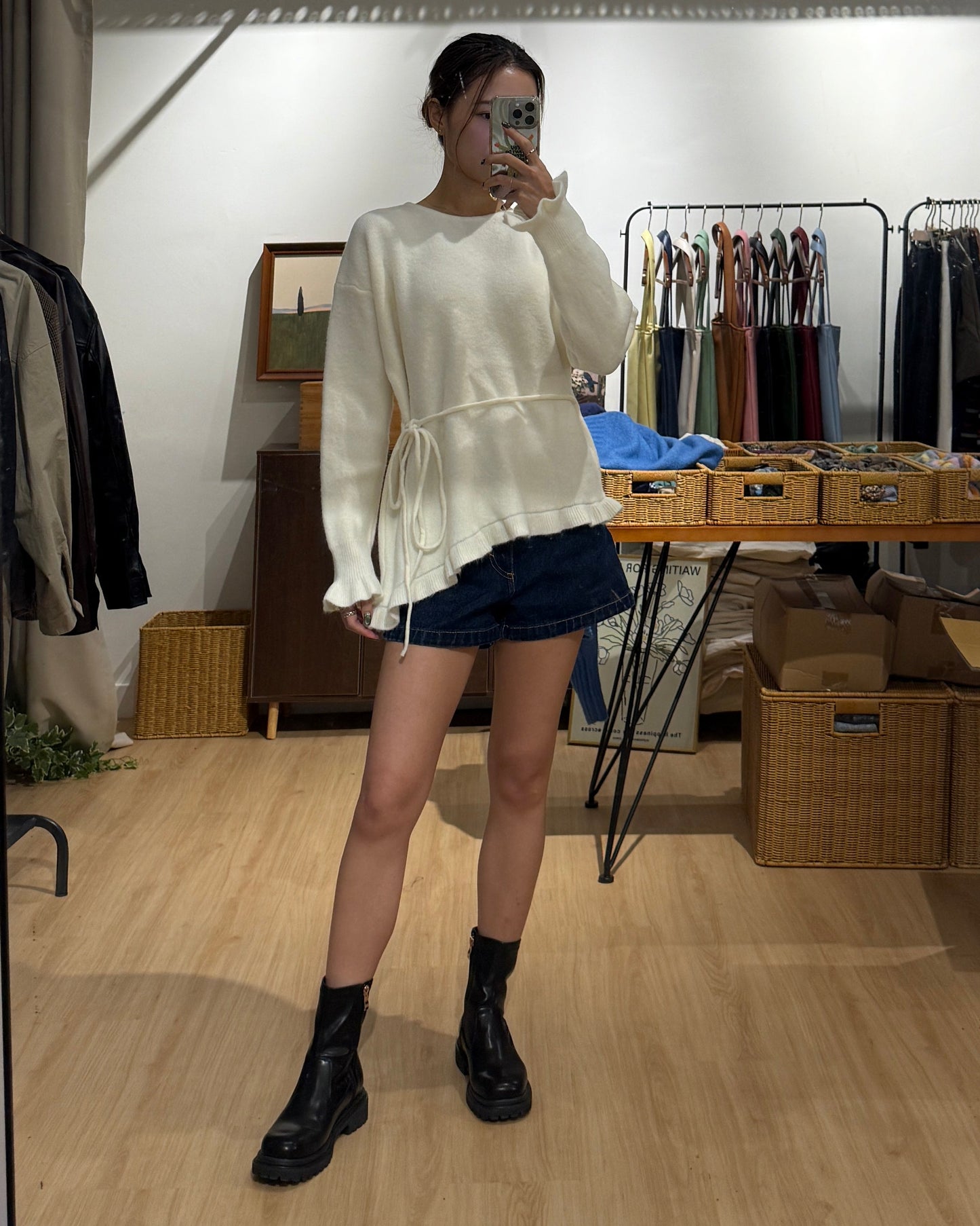 111557 - Strap Set Frill Knit