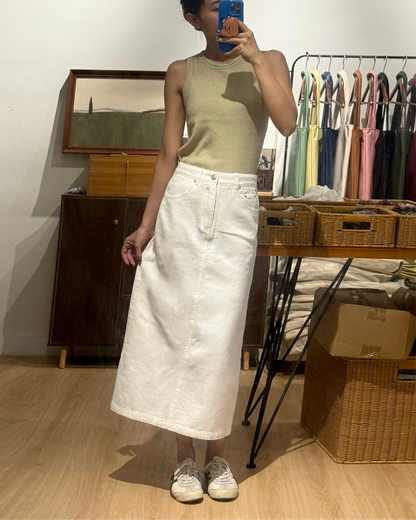 111519 - Roman A-line Maxi Skirt