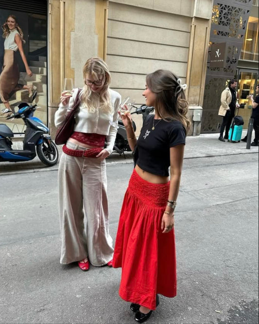 111524 - More About: Cottagecore Tier Maxi Skirt