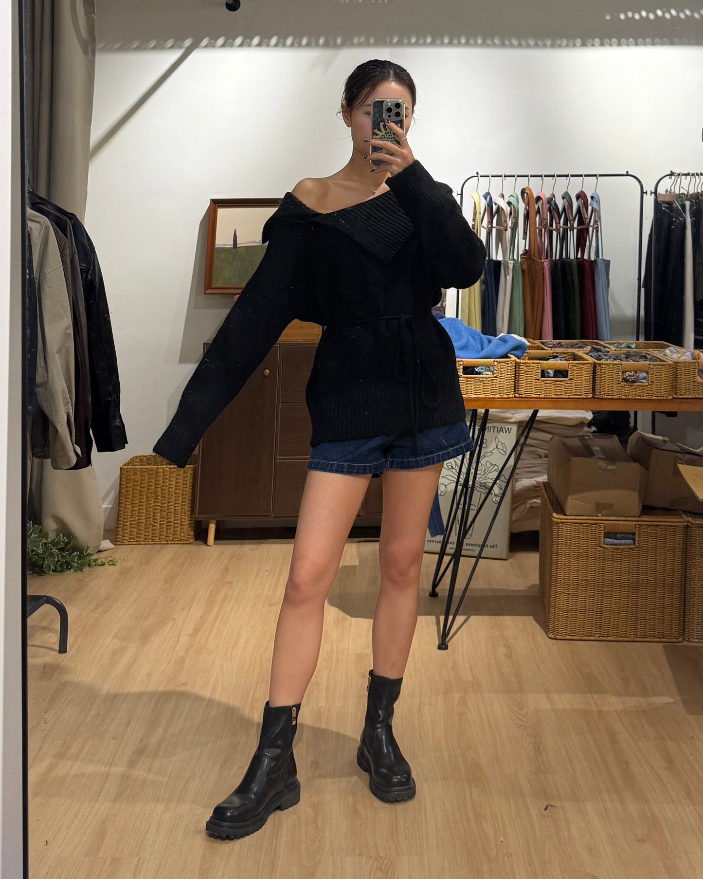 111558 - Strap Set Loose Shoulder Knit