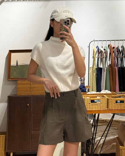 111556 - Turtleneck Cashmere Wool Top