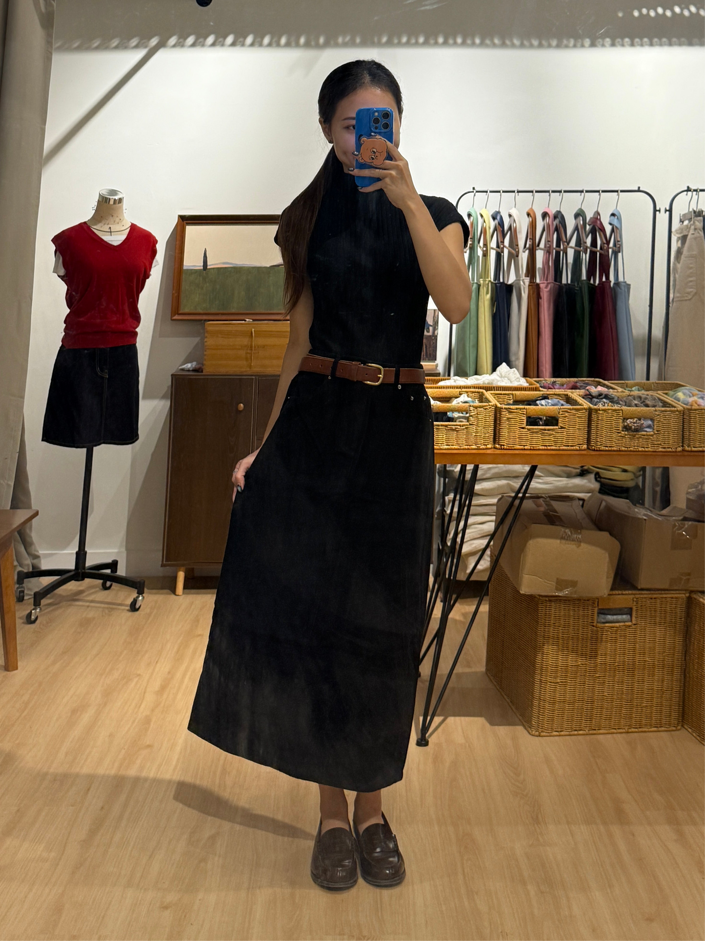 111519 - Roman A-line Maxi Skirt