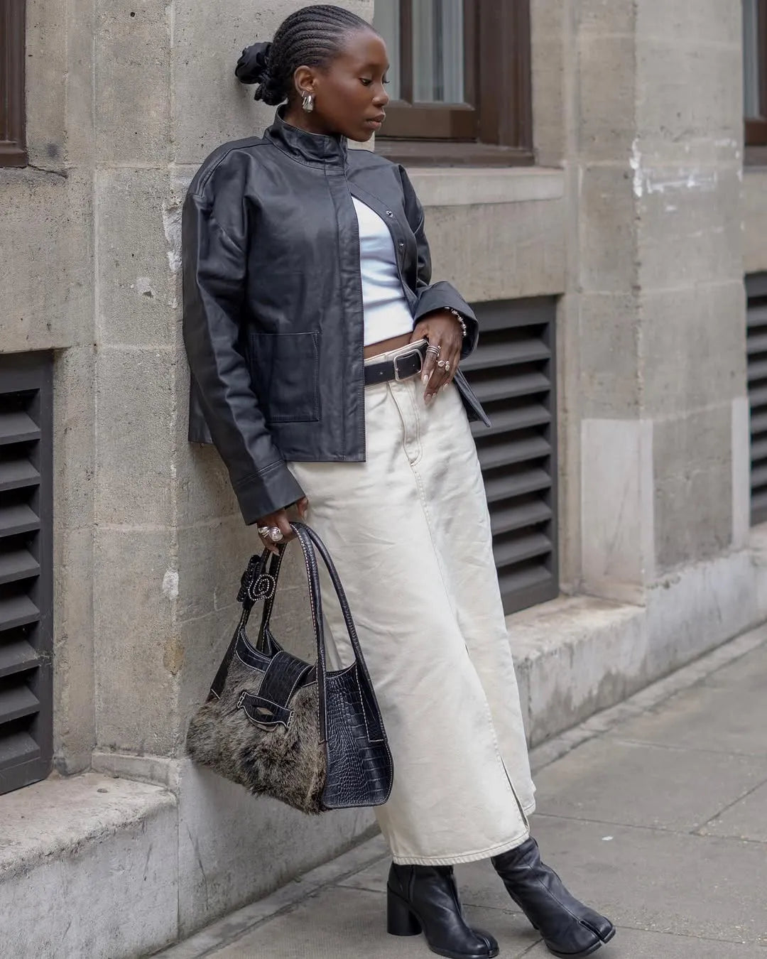 111519 - More About: Roman A-line Maxi Skirt