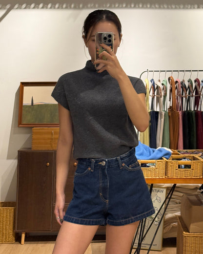 111556 - Turtleneck Cashmere Wool Top