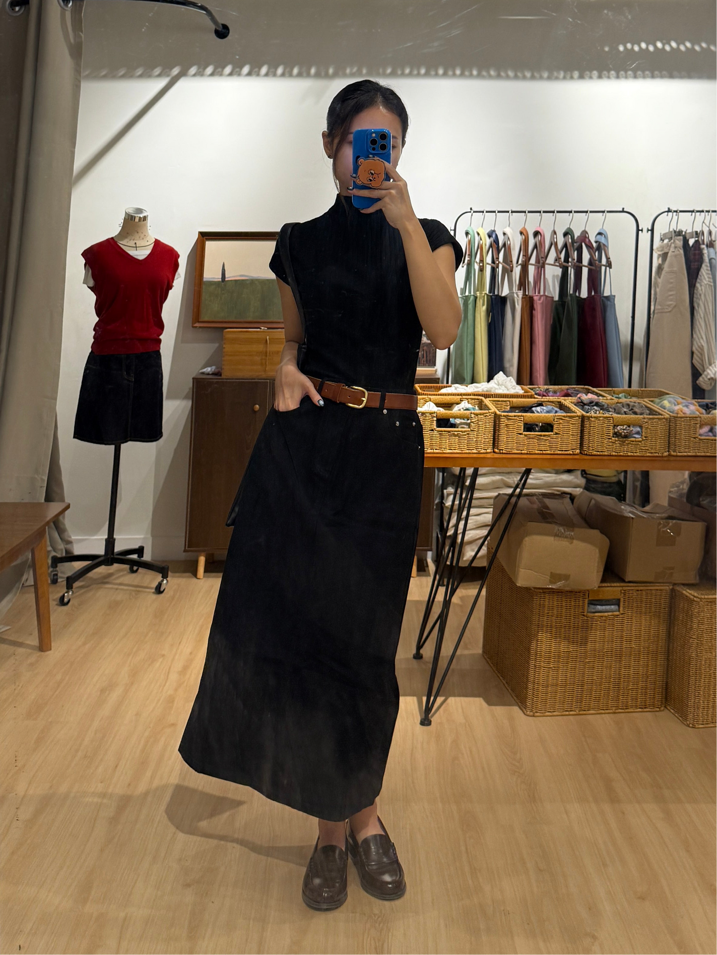 111519 - Roman A-line Maxi Skirt