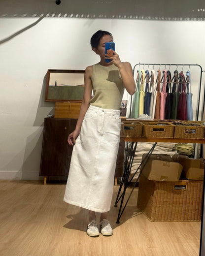 111519 - Roman A-line Maxi Skirt