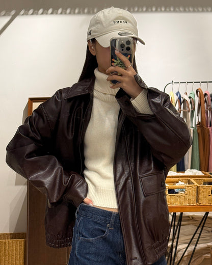 111559 - Wool Turtleneck Raglan Knit