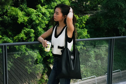 Sq.Tote - PU leather Black