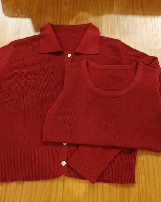 [KR] 111505 Twins Top (Top+Cardigan)