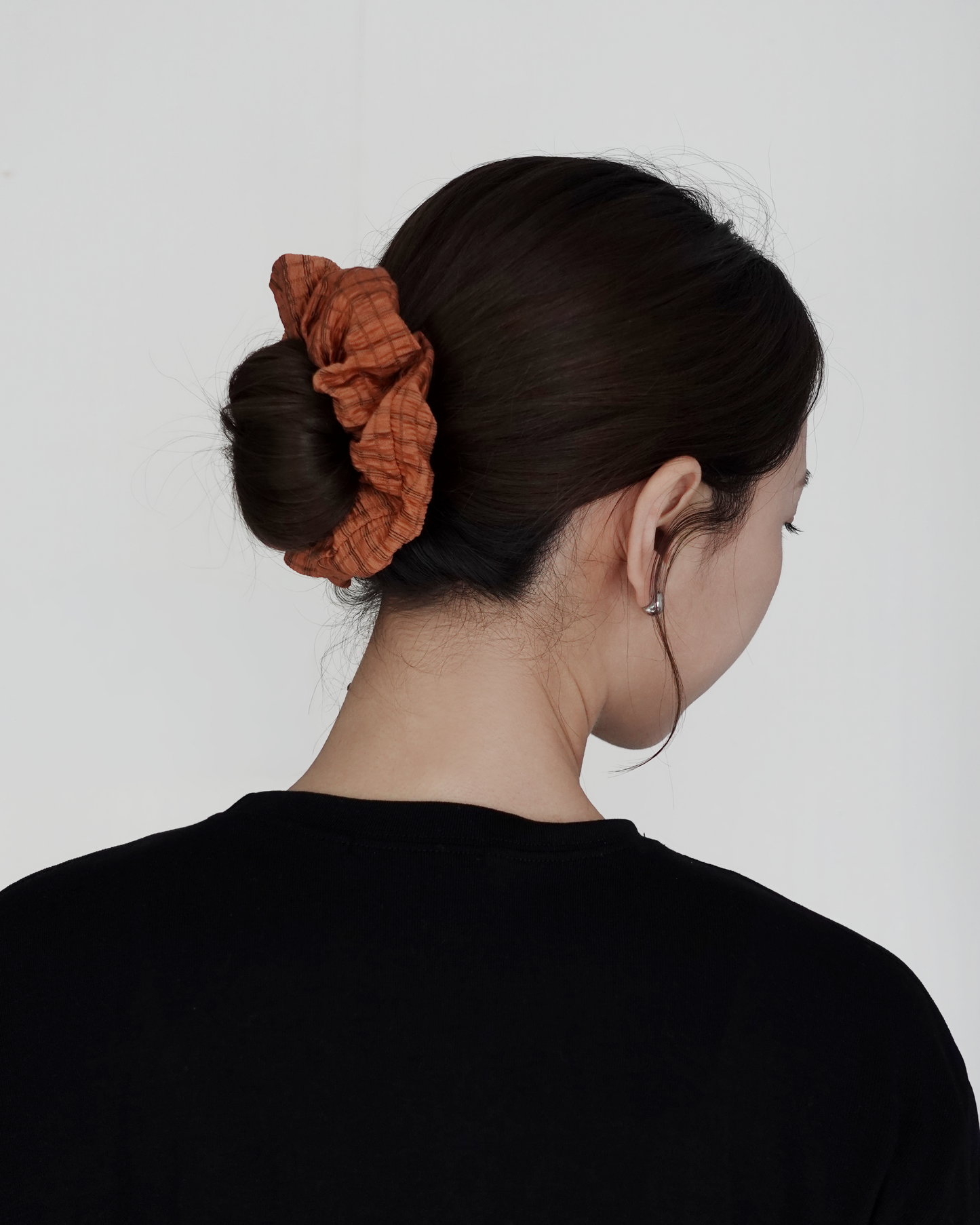 Orange Waffle Scrunchie